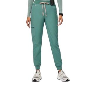 💚FIGS Limited Edition Eucalyptus High Waisted Zamora FREEx Lined Joggers -Small